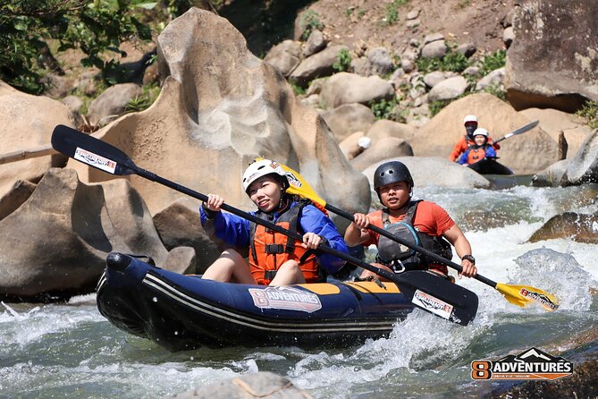 10KM Inflatable Kayaking and 3HR Trekking Adventure - Finishing at camp with towels and showers