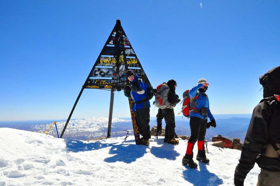 2 Days Mount Toubkal ascent trek via Ait Mizane Valley - Lunch near Sidi Chamharouch at 2,500 meters