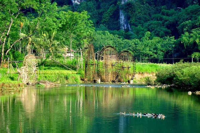 3-day Pu Luong Adventure:Trekking, Waterfall from Hanoi - Day 1 afternoon: Waterwheels and a bamboo boat