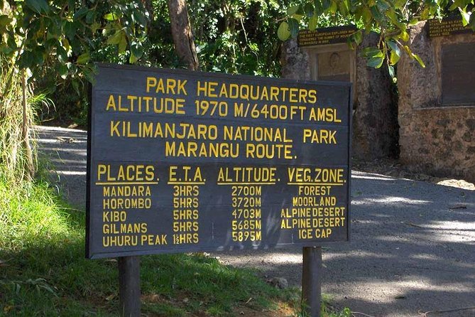 6 Days Marangu Route Trekking - Key points to know before you book