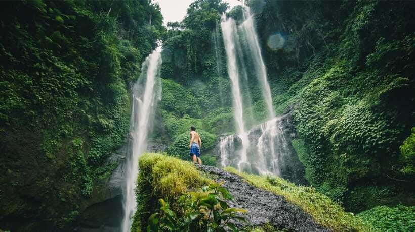 Bali: Sekumpul and Banyumala Waterfall Guided Trek - Banyumala’s wider falls and natural pool