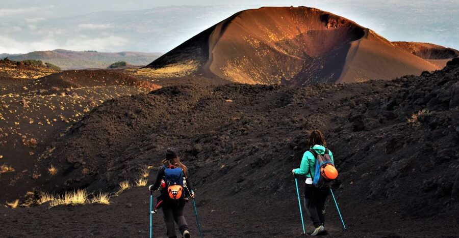 Catania: Etna Morning or Sunset Trek with Lava Tunnel & Gear - Meeting in Catania and riding toward the volcano