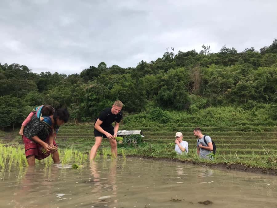 Chiang Mai: 2 Days, 1 Night Non-Tourist Trek - Day two: breakfast, waterfall, and bamboo raft