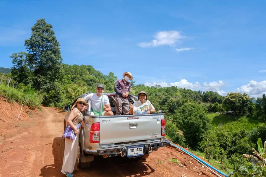 Chiang Mai Coffee Full Day Tour: Trek, Brew & Roast Journey. - Roasting green beans by hand