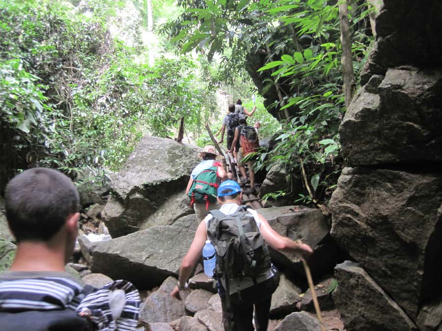Chiang Mai: Full-Day Tour of Lahu Village and Waterfall Trek - Walking Down to the Waterfall