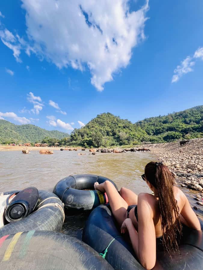 Chiang Mai Full-Day: Trekking, Tubing & Elephant Observation - Tard Mok Waterfall is the morning reward