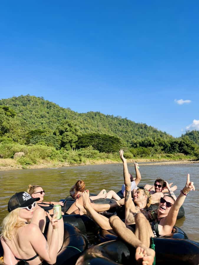 Chiang Mai Full-Day: Trekking, Tubing & Elephant Observation - Mae Taeng River tubing, calm but not completely passive
