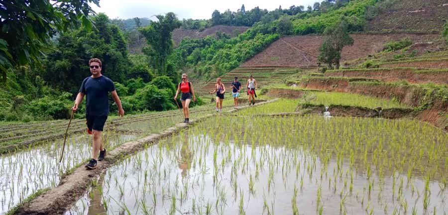 Chiang Mai: Karen Tribe & Dual Waterfalls - Private Day Trek - A Karen village lunch and a closer look at local food