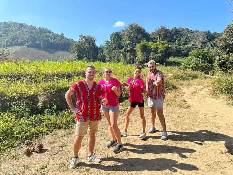 Chiang Mai Untouched Elephant: Nature Walk & Waterfall Trek - Preparing food and feeding by hand
