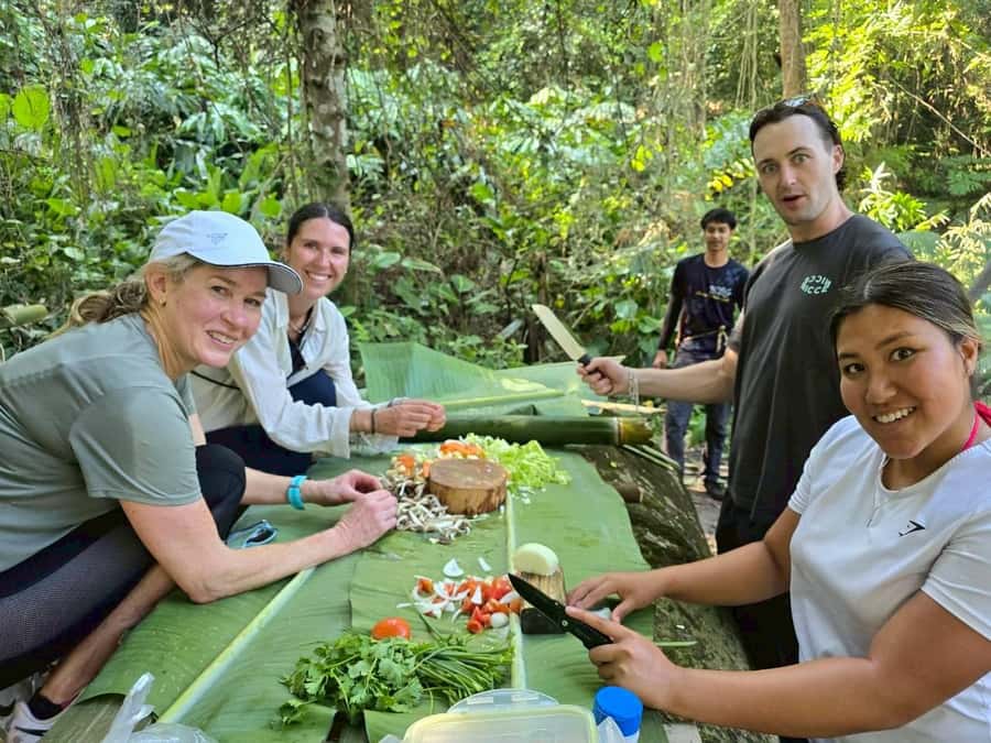 Chiang Rai: Jungle Adventure-Group Trekking & Bamboo Cooking - Starting at Pa Soert Hot Spring at 9 a.m.