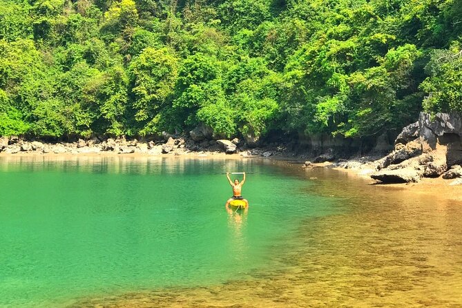 Cruising- Kayaking- Cycling- Trekking 3D/2N from Cat Ba in less tourist areas. - Day three: Tien Ong Cave, Cong Tau Lagoon, and Dau Be Island