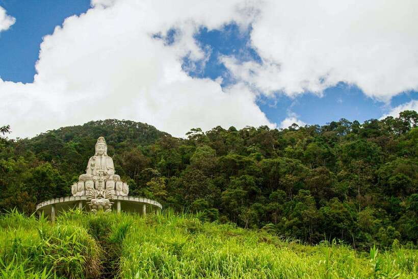 Da Nang: Bach Ma National Park Trek And Beach Retreat - The summit pavilion and changing weather