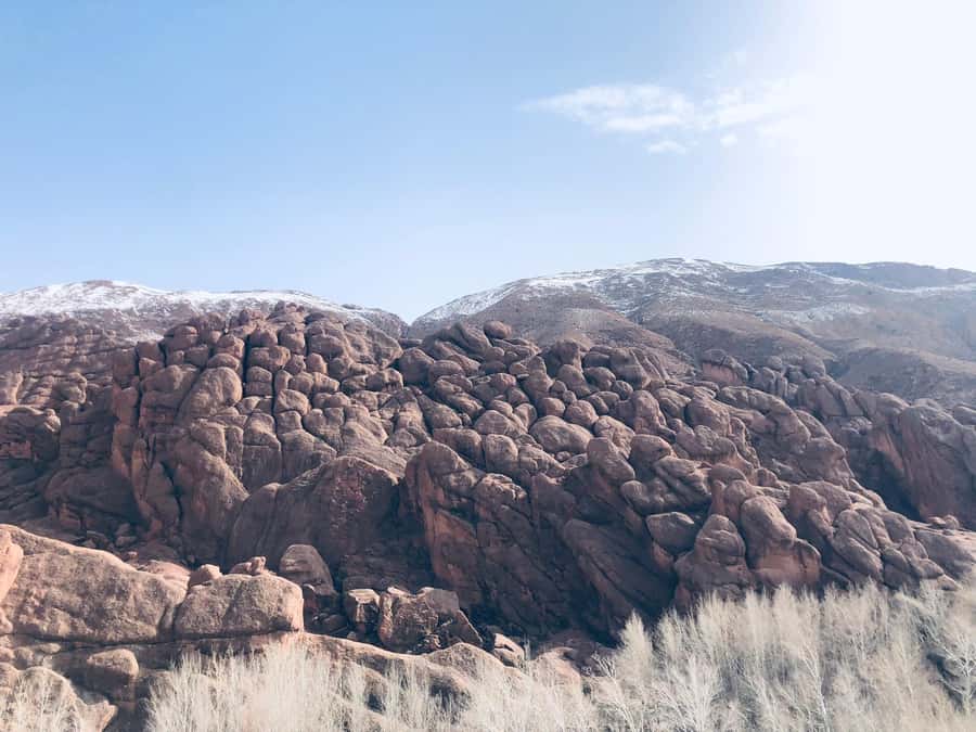 Dades Gorges: Monkey Toes Rock Formation Guided Trek - Walking through a traditional Berber village