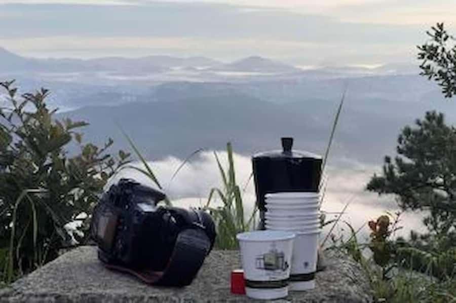 Dalat: Sunrise Trekking and Cloud Hunting experience - Walking through forest to Pinhatt Peak