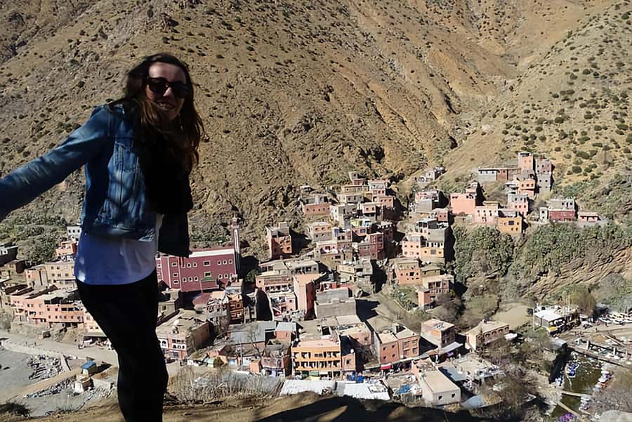 Day Trek In Atlas Mountais & Taoudja Summit 2720m - The final ascent to the high point