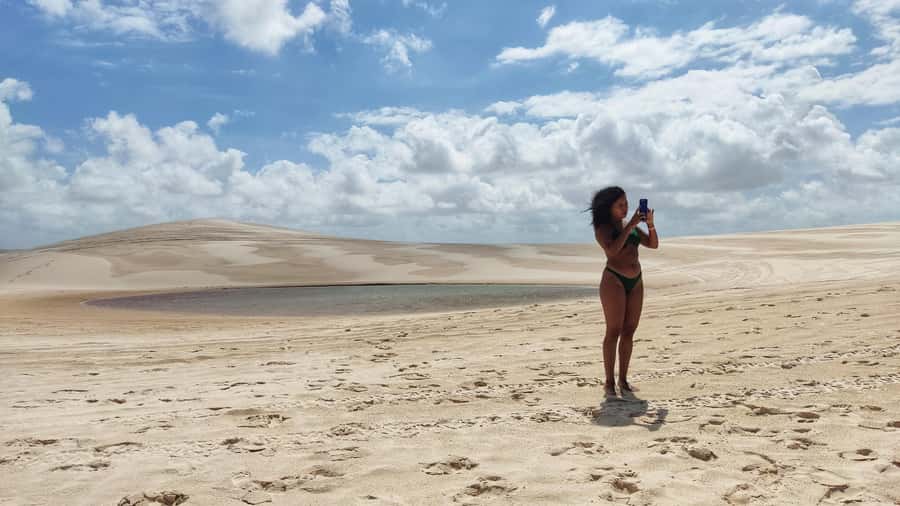 Day trekking in Lençóis Maranhenses - Lunch at Lagoa Bonita