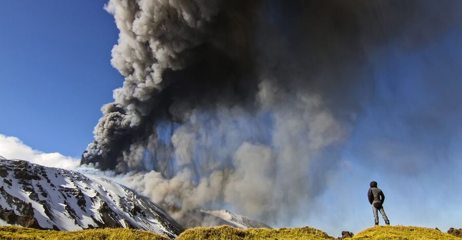 Etna South: High Altitude Winter Trek with an Alpine Guide - Etna’s active zone from a safe distance
