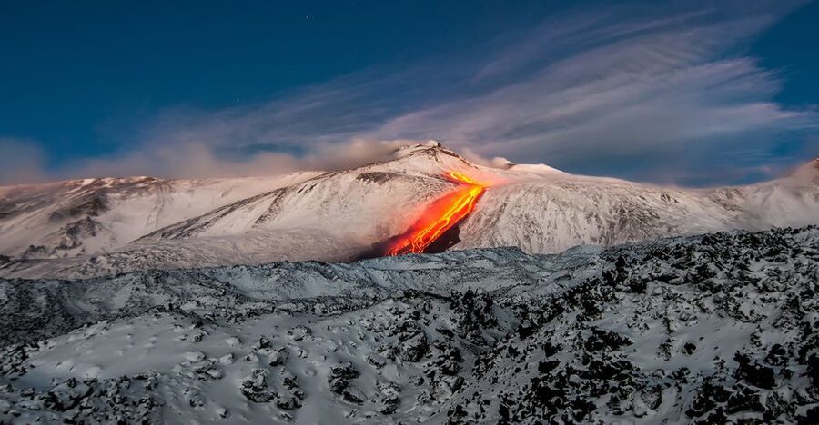 Etna South: High Altitude Winter Trek with an Alpine Guide - The possible lava channel and cable-car return