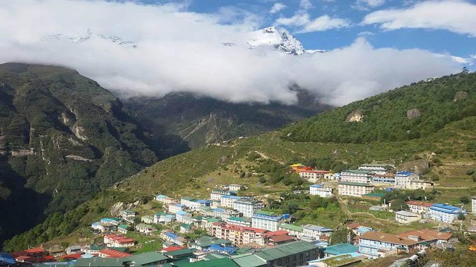 Everest Base Camp Trek - Lobuche and the memorials above Pheriche