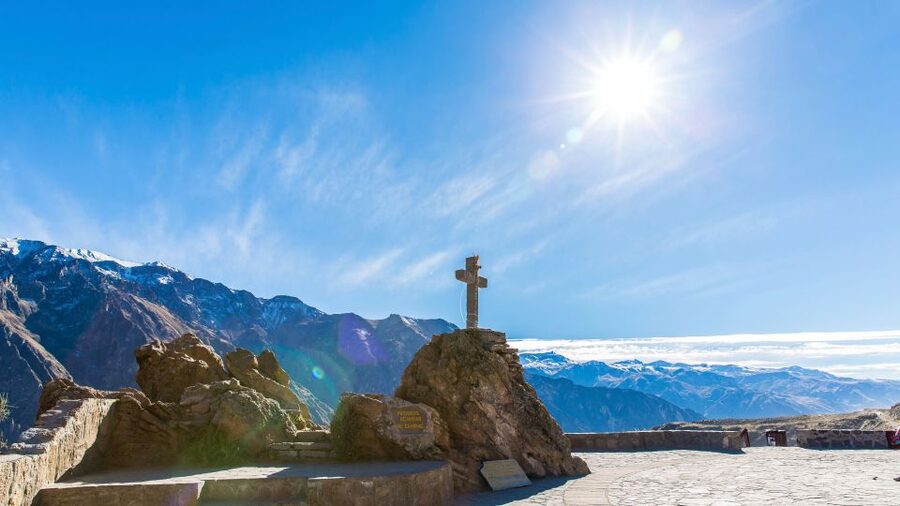From Arequipa: 3-Day Colca Canyon Trek - The route toward Sangalle and its pool