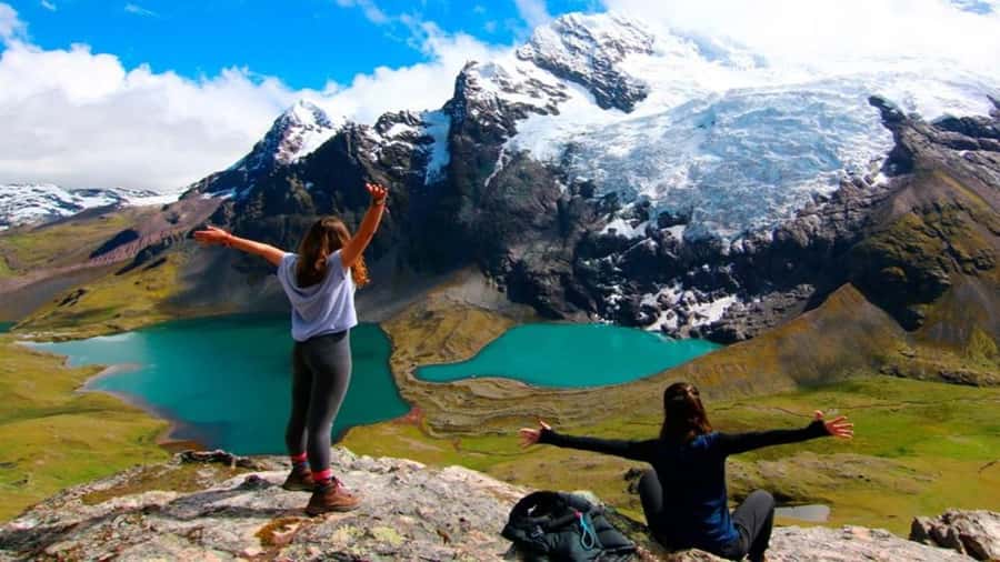 From Cusco: 7 Lagoons of Ausangate Trek with Hot Springs - Walking beneath Ausangate