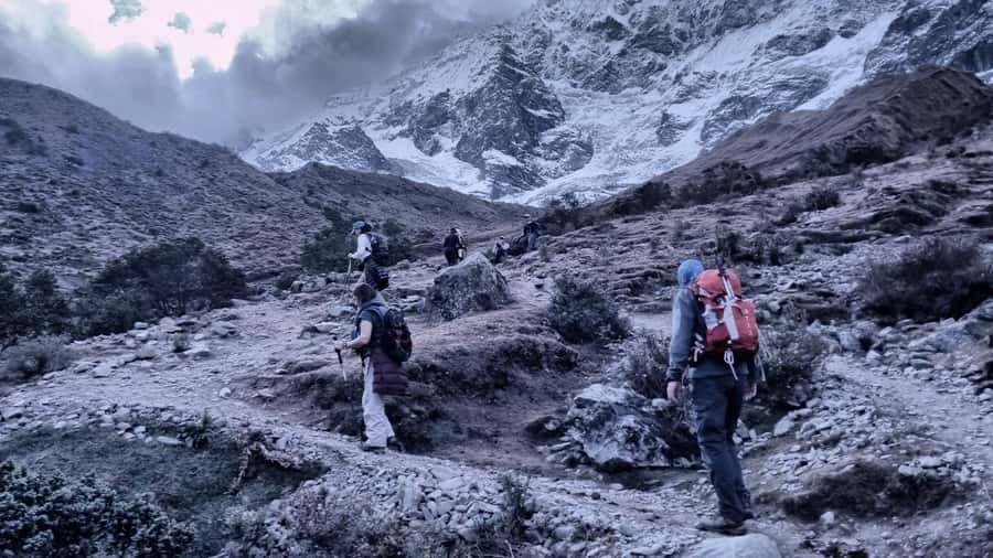 From Cusco: Salkantay trek 5 days/4 nights meals included - The food and camping setup