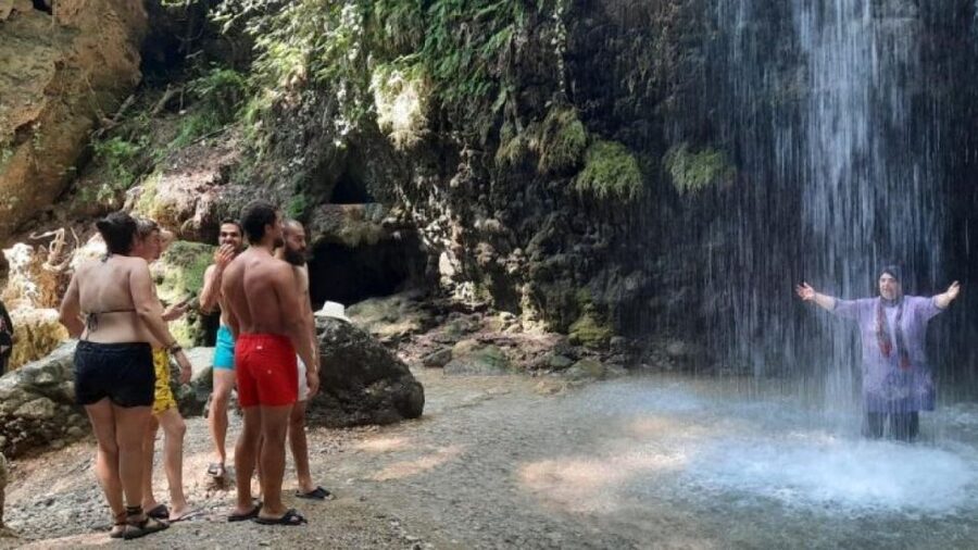 From Kalkan: Saklikent Gorge and Gizlikent Waterfall Trek - Gizlikent Waterfall: a short walk through cold water