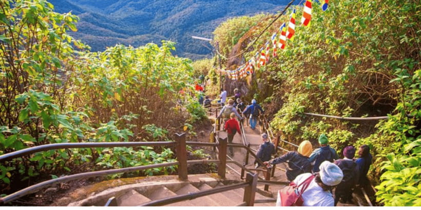 From Kandy: Adams Peak Guided hike via Peak Wilderness - 7:30 a.m. descent through Murray Estate