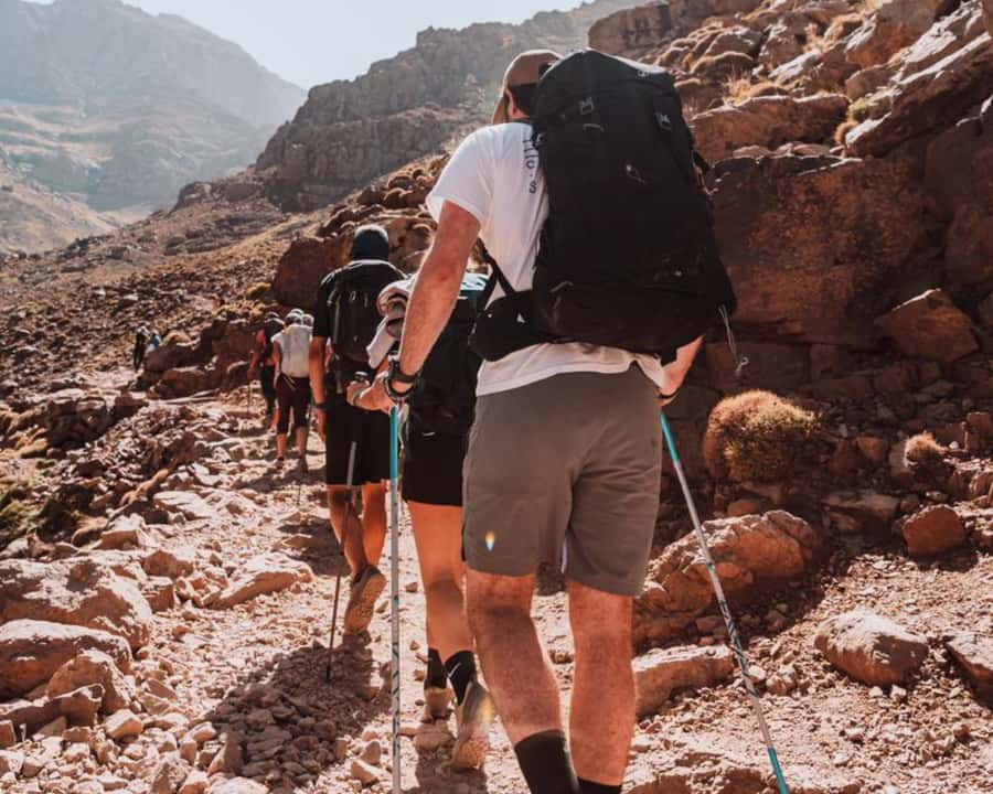 From Marrakesh: 2-Day Mount Toubkal Trek - Sidi Chamarouch and the climb above the valley