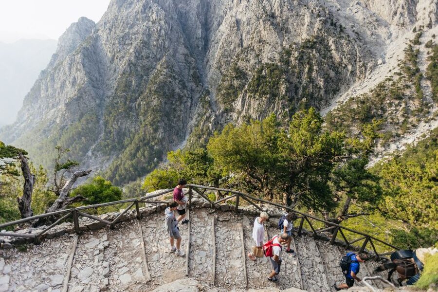 From Rethymno: Samaria Gorge Full-Day Trek, Pickup & Guide - Starting the 18-kilometer walk