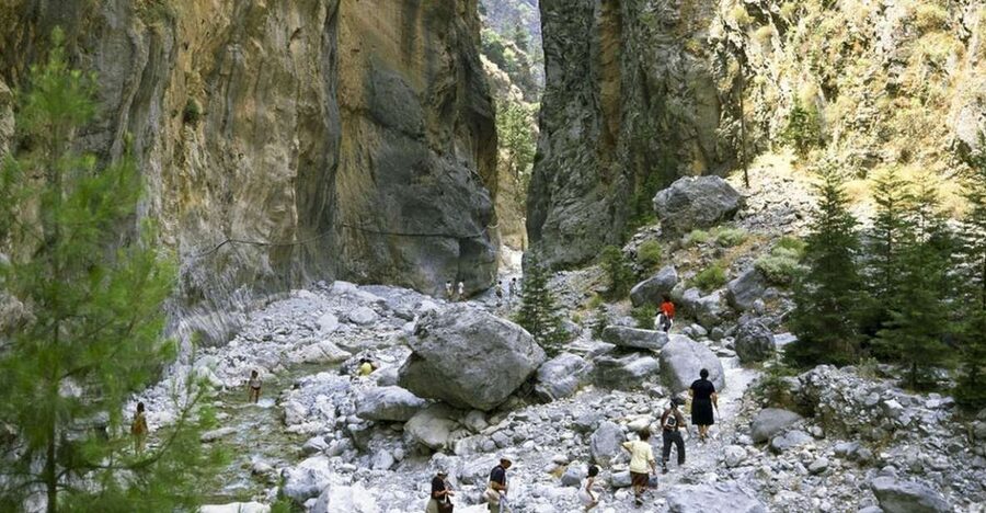 From Rethymno: Samaria Gorge Full-Day Trek, Pickup & Guide - The dramatic rock sections