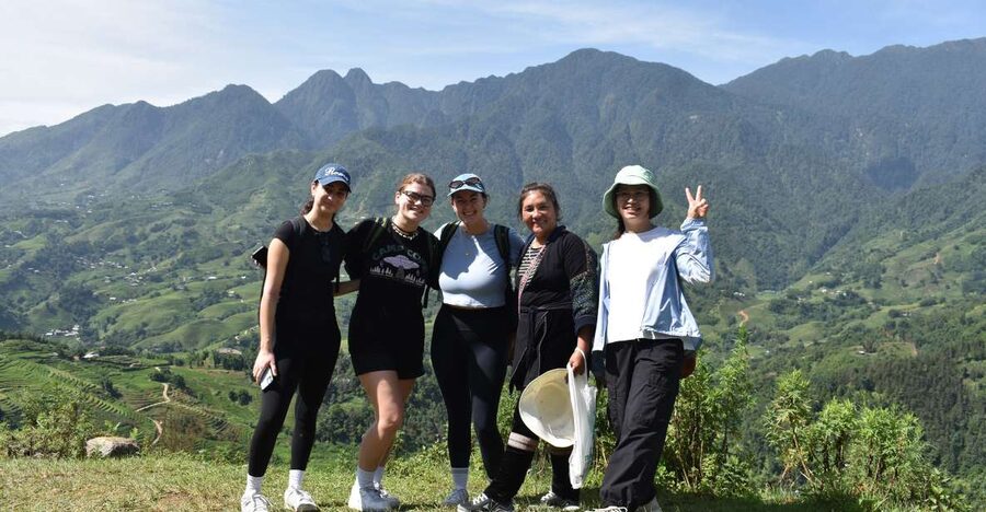 From Sapa: 1-Day Trekking through Terraces Rice Fields - 8:30 start: leaving Sapa for Y Linh Ho