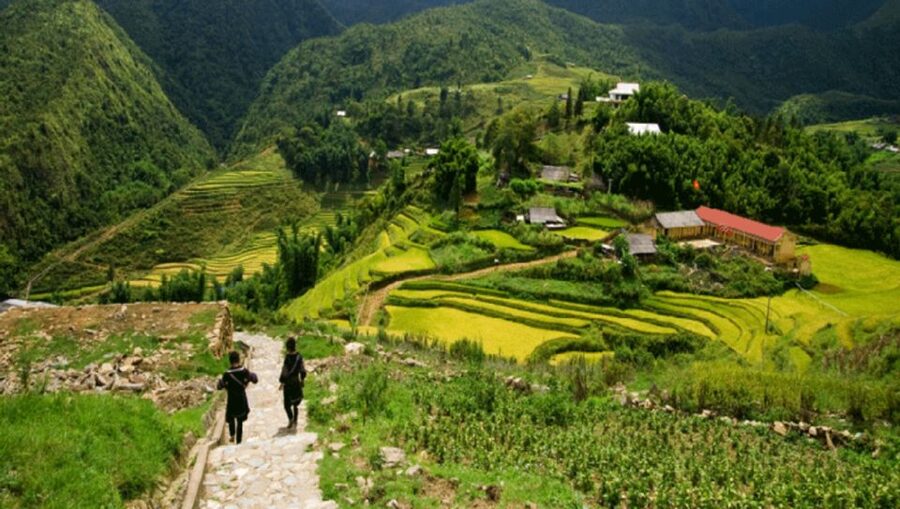 From Sapa: Full-Day Trekking Tour Lao Chai & Ta Van Villages - Handling local sellers and handmade goods