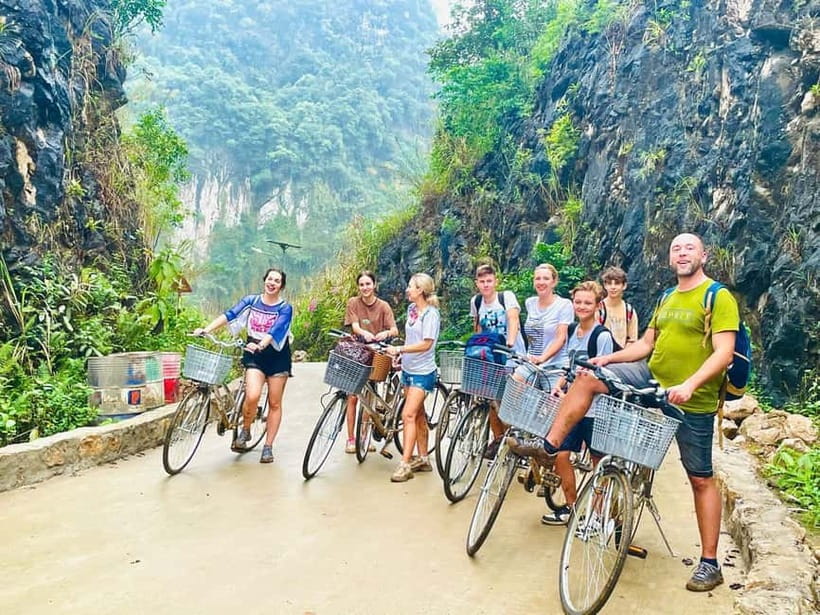 Fullday Trekking in Cat Ba National Park to Viet Hai Village - 2:30, setting out across Lan Ha Bay