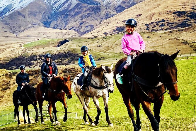 Gold Discovery Trail Horse Trek Cardrona - Most popular! - Crossing streams and climbing mountain lanes