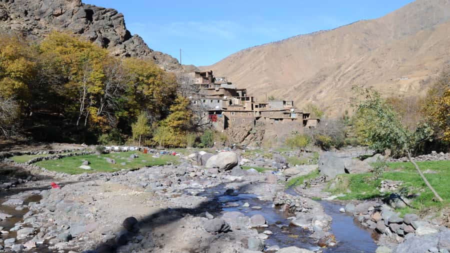 Half Day Guided Trek departure from Imlil - Waterfalls, peaks, and 360-degree views