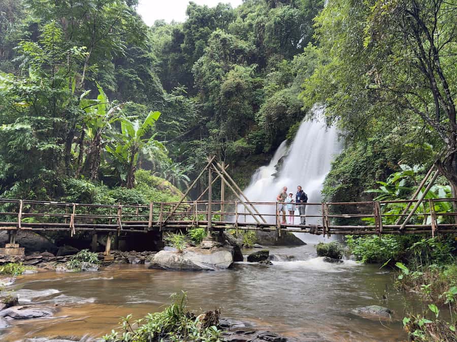 Inthanon national park, Trekking and Sightseeing in one day. - Wachirathan Waterfall sets the tone