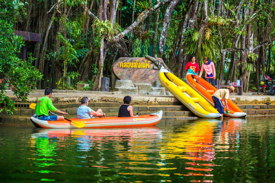 Khao Lak's Little Amazon: Canoe, Trek & Waterfall Day Trip - Rommanee Hot-spring, a warm finish after the waterfall
