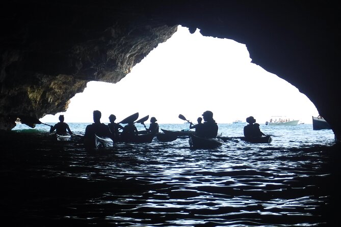 Leuca kayak tour + swimming + speleo-trek in cave - Five caves, each with a different character