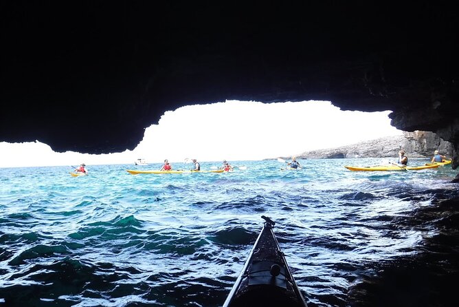 Leuca kayak tour + swimming + speleo-trek in cave - Swimming and the short speleo-trek in River Cave