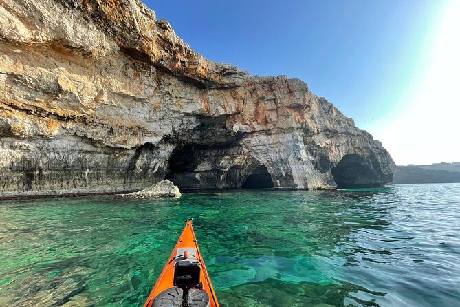 Leuca kayak tour + swimming + speleo-trek in cave - Starting at Baia del Ciardo