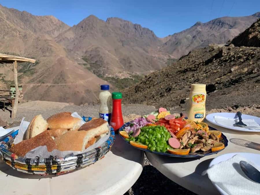 Marrakech: High Atlas Tedali Summit Guided Day Trek - The mule, cook, and fresh mountain lunch