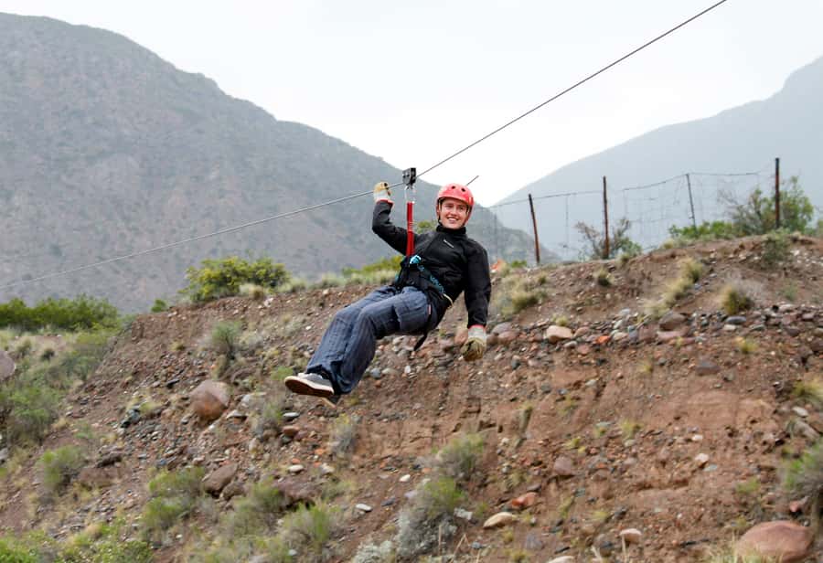 Mendoza: Trekking, Abseiling and Zipline - Lunch, drinks, and the pool at the base