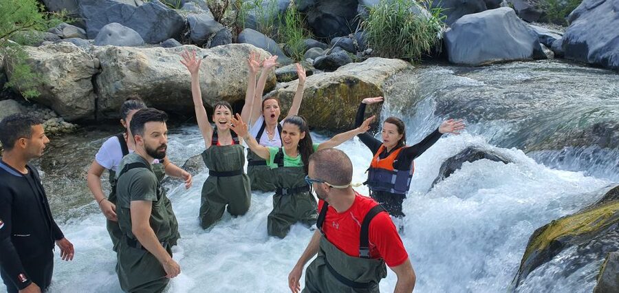 Motta Camastra: River Trekking Tour in the Alcantara Gorges - From Downstream Water to the Gorge Entrance