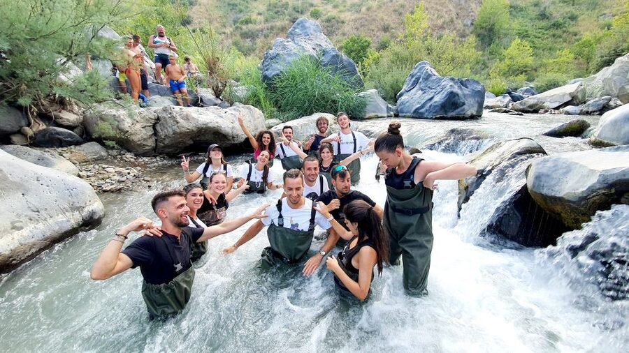 Motta Camastra: River Trekking Tour in the Alcantara Gorges - Waterfalls, Rapids, and Slippery Rock