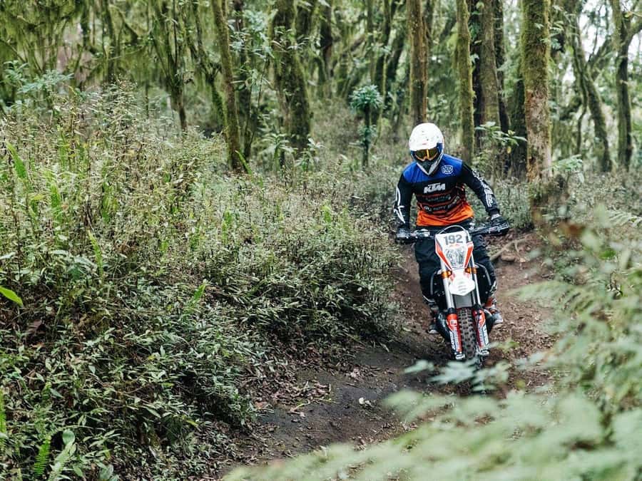 Mount Batur: Sunrise Dirt Bike Trek with Trained Riders - The short final walk to Mount Batur’s summit