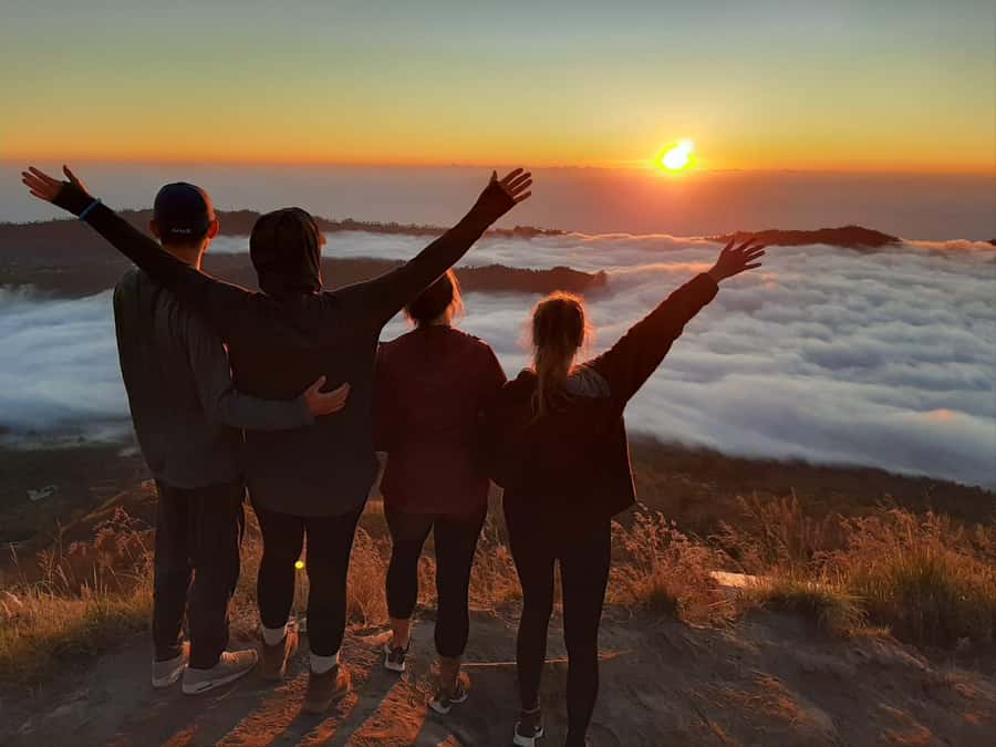 Mount Batur Sunrise Trek & Hot Springs Tour - Sunrise above Bali at 1,717 meters
