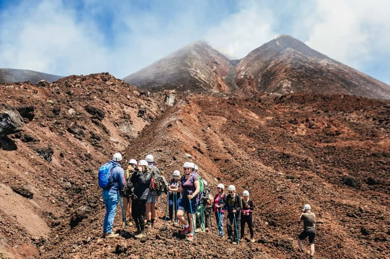 Mount Etna: scenic Summit Trek with a volcano Guide and Gear - The descent through recent eruption craters