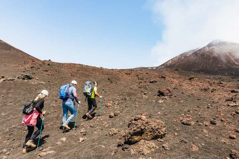 Mount Etna: scenic Summit Trek with a volcano Guide and Gear - Returning by foot and cable car