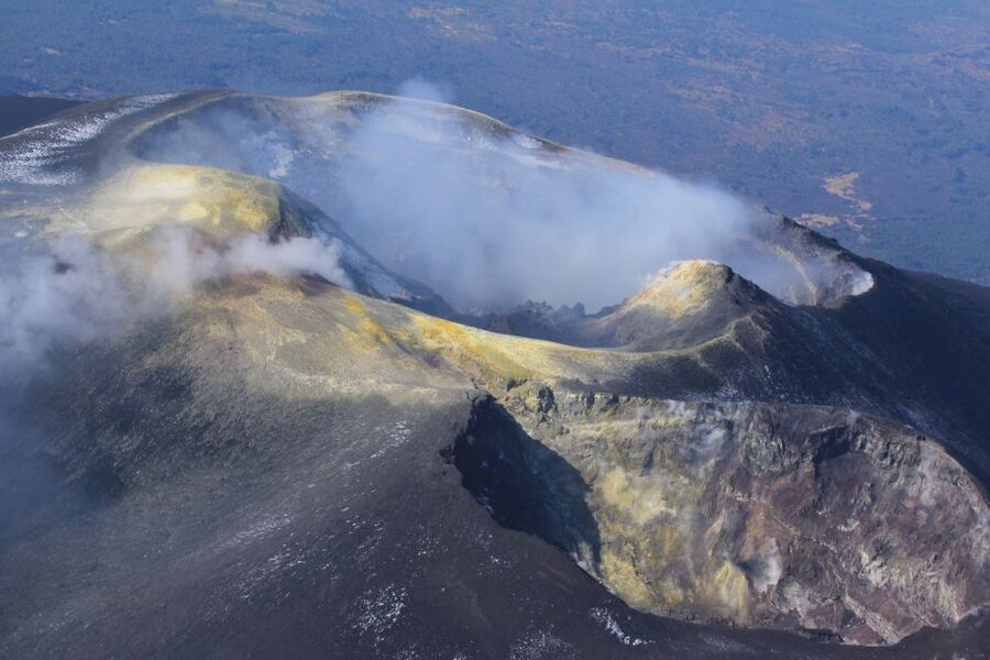 Mount Etna: Summit Crater Trek with Cable Car - Walking toward Bocca Nuova at 3,300 meters
